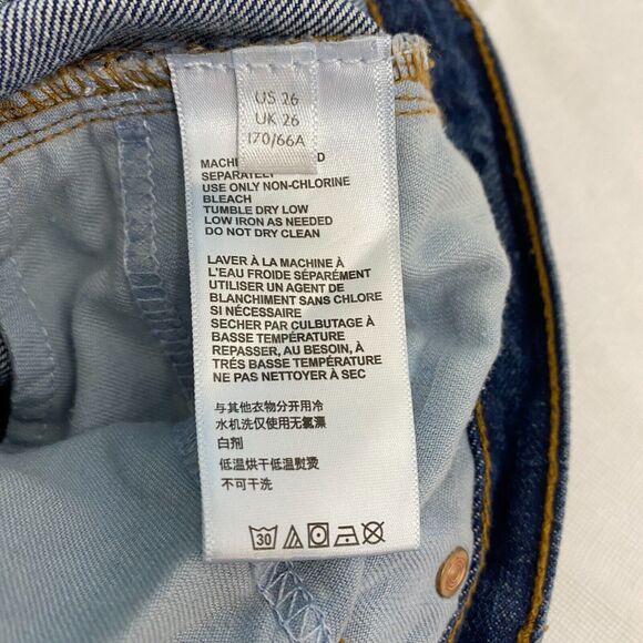 Urban Outfitters BDG Vintage Boot Cut Button Fly Blue Denim Jeans Womens 26 - Picture 6 of 10